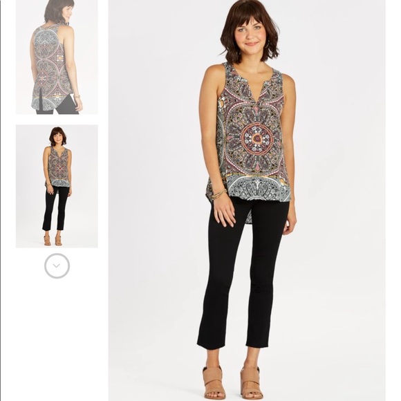 Sanctuary Dashiki Craft Shell Sleeveless Top Sz M - Picture 13 of 13